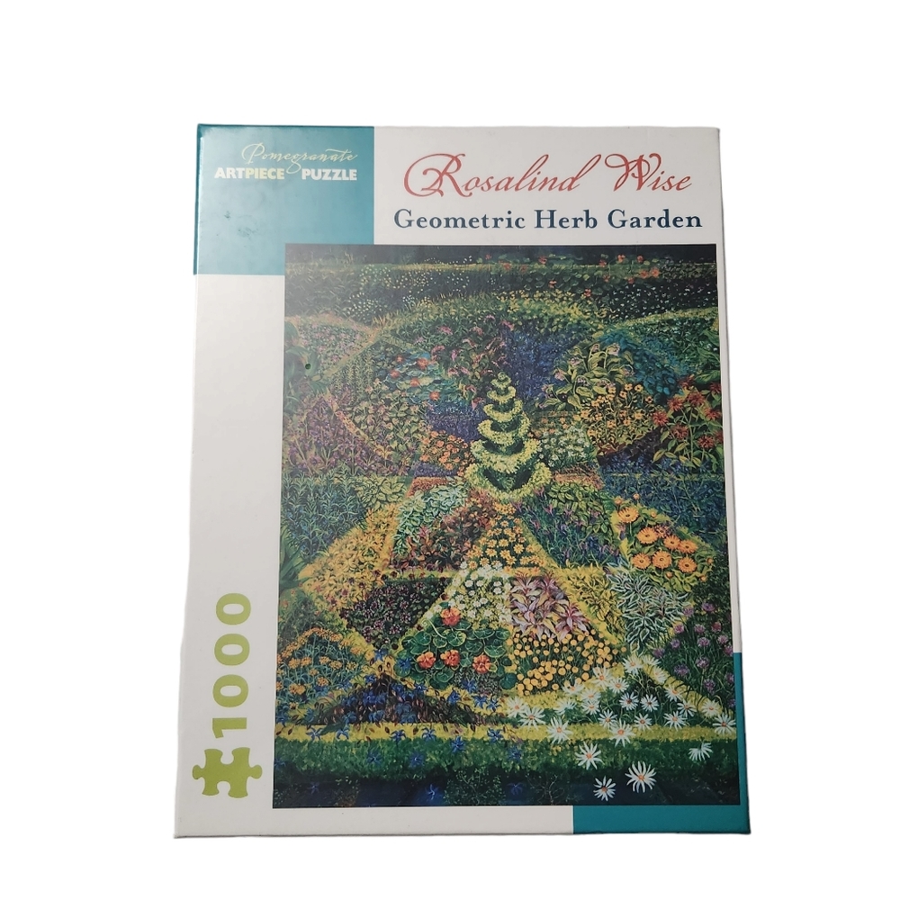 Sealed Rosalind Wise Geometric Herb Garden 1000 Piece Jigsaw Puzzle